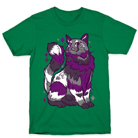 Asexual Pride Cat T-Shirt